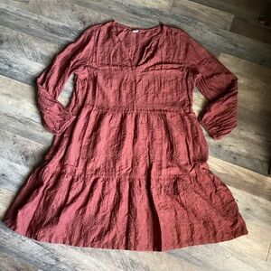 Old Navy Rust Textured Women's Dress